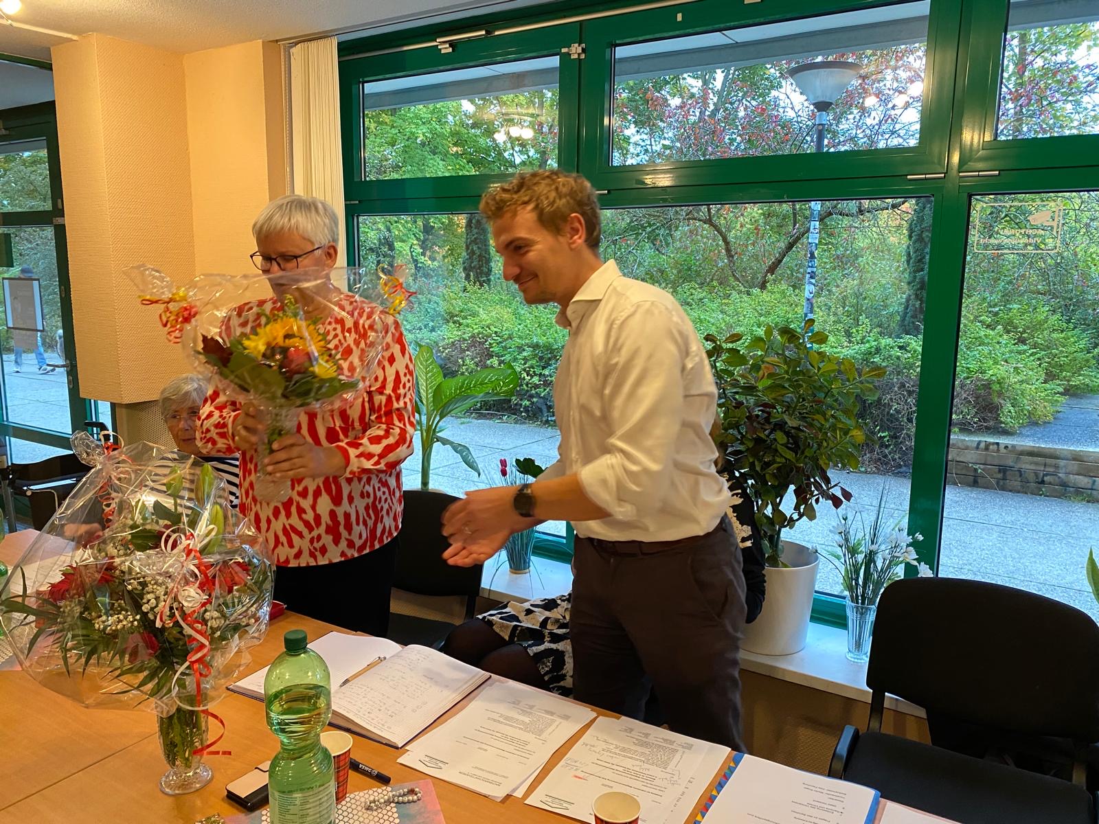 Verabschiedung Christa Gustrau durch Martin Rüger