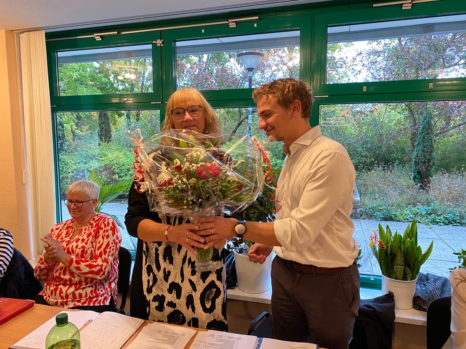 Verabschiedung Ramona Rost durch Martin Rüger